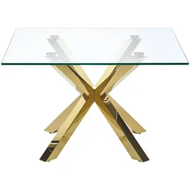 Beliani Starlight Gold/Transparent Glas 70 x 44 x 70 cm