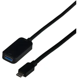 EFB-Elektronik USB-C auf USB-A 5 m Schwarz