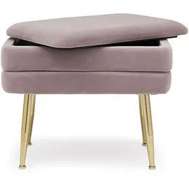 BIZZOTTO Sitzbank Pavlina Samt Rosa 50 x 42 x 34 cm
