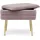 BIZZOTTO Sitzbank Pavlina Samt Rosa 50 x 42 x 34 cm
