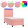 vidaXL Boxspringbett 100 x 200 cm Rosa