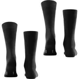 Falke Happy 2er Pack black 43-46