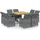 vidaXL Polyrattan Garten-Set 313100 9-tlg. grau