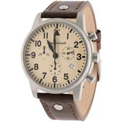 Messerschmitt ME-4544-BL Herren-Chronograph für Flieger Braun