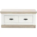 furn.design Schuhbank 107 x 48 x 0 cm Sitzbank / weiß