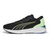 Puma Herren Electrify Nitro 2 Straßen-Laufschuh, Black Fizzy Lime, 45 EU