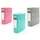 Livepac-Office Ordner DIN A5 75 mm Pink/Türkis/Grau 3 St.