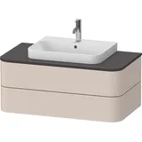 Duravit Waschtischunterschrank Happy D.2 Plus 100x55cm, f K, 2 La, f AWT, Tau matt