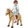 Homcom Reitpferd Spielpferd Plüschpferd Spielpferd für Kinder Stehpferd mit Sound Beige