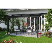 SKANHOLZ Skan Holz Terrassenüberdachung Ancona aus Leimholz o. Mittelpfosten