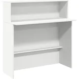 vidaXL Empfangstheke Weiß 200x50x103,5 cm Holzwerkstoff
