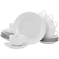 CreaTable Luna Kaffeeservice 18-tlg. weiß