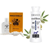 DOGGYDOLLY PS001 Silk Coat Hunde Fellpflege und Biogance BGCS250 Hundeshampoo Set