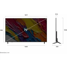 LG 75QNED82A6B 75" 4K QNED evo AI TV