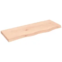 VidaXL Wandregal 80x30x(2-4) cm Massivholz Eiche Unbehandelt