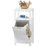 SoBuy Badunterschrank mit 1 Tür Weiß