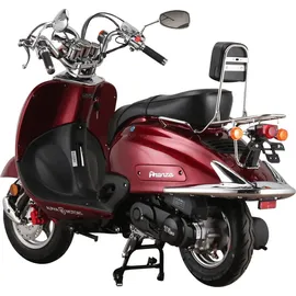 Alpha Motors Mofaroller Firenze 50 ccm 25 km/h, weinrot