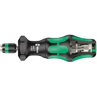 WERA 826 T Kraftform Turbo Bits-Handhalter mit Rapidaptor Schnellwechselfutter 1/4" x 146 mm