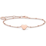 Thomas Sabo Armband Herz mit Kugeln roségold vergoldetes Silber A1991-415-40-L19V