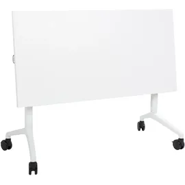 Beliani Zusammenklappbarer Schreibtisch CAVI 120 x 75 x 60 cm Weiß