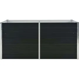 vidaXL Garten-Hochbeet verzinkter Stahl rechteckig 160 x 80 x 77 cm Anthrazit 