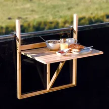 KESPER Balkontisch 69,5 x 66 x 55 cm Braun