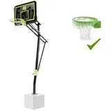 EXIT TOYS EXIT Basketballkorb zur Bodenmontage mit Dunkring - Black Edition