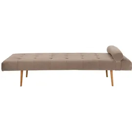 Andas Daybett Agnar mit Kissenrolle 90 x 200 cm beige