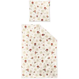 IRISETTE Koala-J 8627 floral rot 140 x 200 cm + 70 x 90 cm