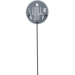 Boltze Gartenstab Griller, 30 x 2 x 118 cm, grau