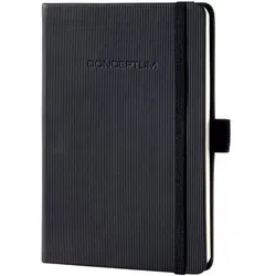 Notizbuch CONCEPTUM®, schwarz, Hardcover, liniert, ähnlich A6, mit zahlreichen Features