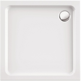 SANITOP-WINGENROTH Acryl-Brausewanne soNo 80 x 80 x 6,5 cm Weiß