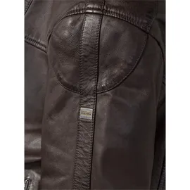 Ross & Cole Lederjacke Dunkelbraun 56