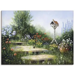 Artland Leinwandbild »Lieder der Vögel«, Garten, (1 St.), auf Keilrahmen gespannt Artland Farbe Bild(er): grün