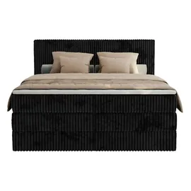 MKS Meble Tiliano King 200 x 200 cm H3 Schwarz