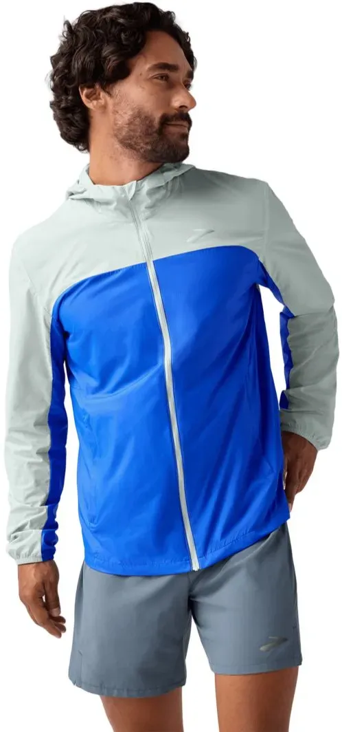 Brooks Herren Canopy Packable Jacket blau