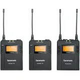 Saramonic UwMic9 TX9 TX9 RX9, UWMIC9TX9TX9RX9, Schwarz, 2 Bodypack TX + 1 RX
