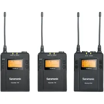 Saramonic UwMic9 TX9 TX9 RX9, UWMIC9TX9TX9RX9, Schwarz, 2 Bodypack TX + 1 RX