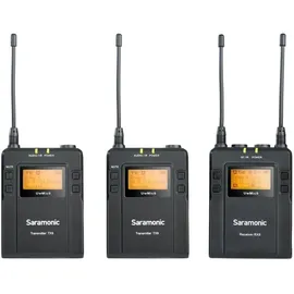 Saramonic UwMic9 TX9 TX9 RX9, UWMIC9TX9TX9RX9, Schwarz, 2 Bodypack TX + 1 RX