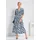 GOLDNER Sommerkleid Blau/Weiß Geblümt 48