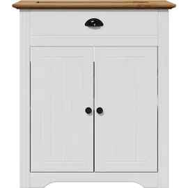 vidaXL Waschbeckenunterschrank BODO Weiß und Braun 70x35x80 cm
