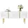 stilvora Couchtisch Weiß MDF 100 x 41,5 x 60 cm