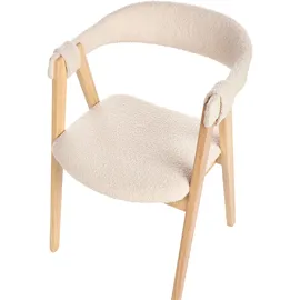 Beliani Esszimmerstuhl 2er Set Beige