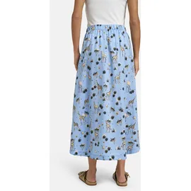 Smith & Soul A-Linien-Rock Damen Animalprint Blau 38