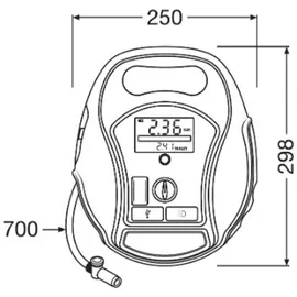 Osram TYREinflate 6000 Druckluftreifenprüfer/-füller Handpumpe mit digitaler Anzeige