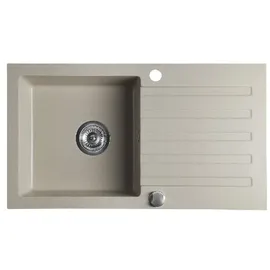 Sapho 78x44 cm Granit beige mit Abtropffläche