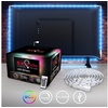 LED-Streifen, LED TV Hintergrundbeleuchtung Backlight 2m USB RGB selbstklebend, weiß
