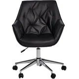 Jahnke Bürostuhl, BOSS Worx schwarz Kunstleder/Chrom