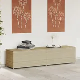 LAPOOH Gartentruhe Beige 469L Poly Rattan, Gartenschrank, Gartenbox, Paketbox, Auflagenbox, Balkonschrank, Gartenkiste, Aufbewahrungsbox Outdoor, Kissenbox - 365331