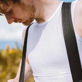 GripGrab Ultralight Mesh ärmelloses Unterhemd Weiß S